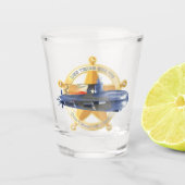 USS Texas (SSN-775) Schnapsglas (Vorderseite)