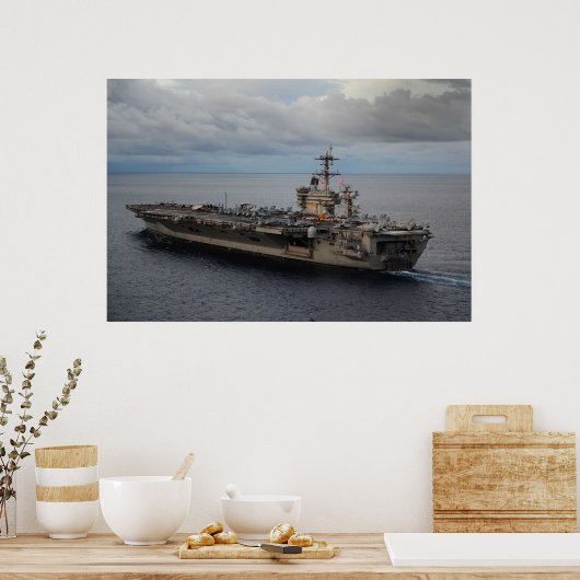 USS Theodore Roosevelt (CVN 71) Poster (Küche)