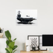 USS Theodore Roosevelt (CVN 71) Poster (Heimbüro)