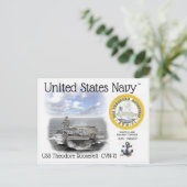 USS THEODORE ROOSEVELT CVN-71 - Postkarte (Stehend Vorderseite)