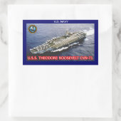 USS Theodore Roosevelt CVN-71 Sticker (Tasche)