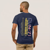 USS THEODORE ROOSEVELT CVN-71 T - Shirt (Schwarz voll)