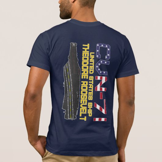 USS THEODORE ROOSEVELT CVN-71 T - Shirt (Rückseite)