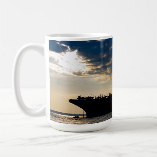 USS Theodore Roosevelt Kaffeetasse (Links)