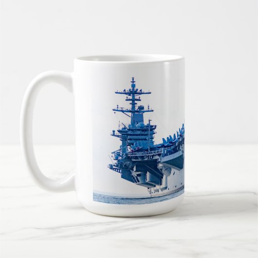 USS Theodore Roosevelt Kaffeetasse (Links)