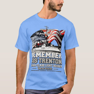 USS Trenton CL11 Spähkreuzer Navy Veteranen T-Shirt