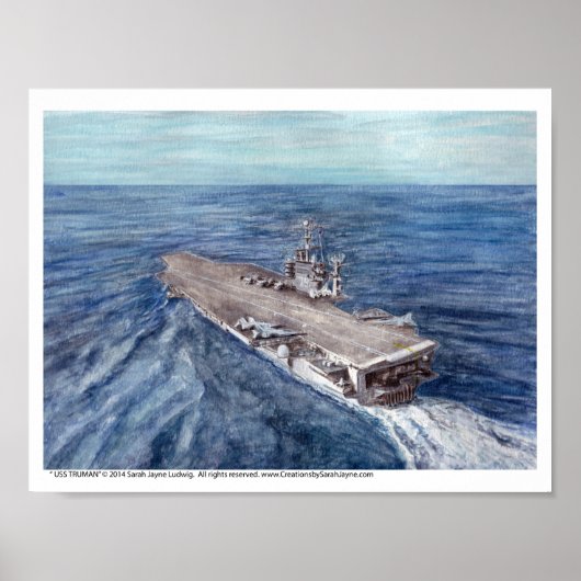 USS TRUMAN Art Print Poster (Vorne)