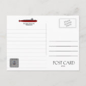 USS TULLIBEE SSN-597 SUBMARINE - POSTCARD POSTKARTE (Rückseite)