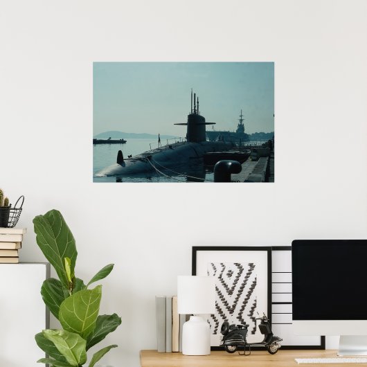 USS Ulysses Grant" U-Boot-Rakete Poster (Heimbüro)