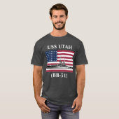 USS Utah (BB-31)  T-Shirt (Vorne ganz)