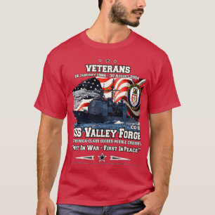 USS Valley Forge CG50 Veteranen der US-Marine T-Shirt