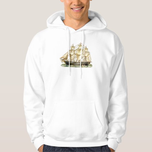 USS Vater Vintag Tall Ship Hoodie (Vorderseite)