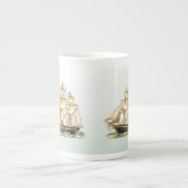 USS Vater Vintag Tall Ship Porzellantasse (Vorderseite)