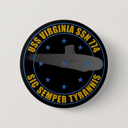 USS Virginia Button (Vorderseite)