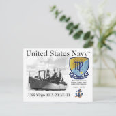 USS VIRGO AKA-20/AE-30 - POSTCARD POSTKARTE (Stehend Vorderseite)