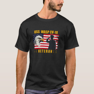 USS Wasp CV 18 Flugzeugträger Veterans Pater Gr T-Shirt