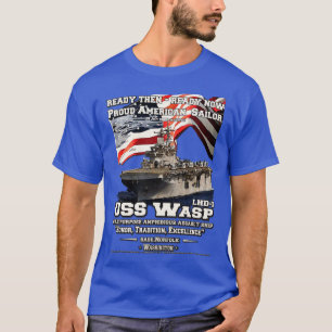 USS Wasp LHD1 Amphibienangriffschiff T-Shirt