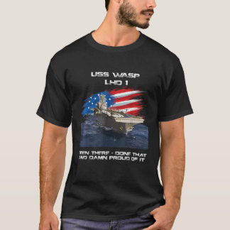 USS Wasp LHD 1 Amphibious Assault Ship Veteran USA T-Shirt