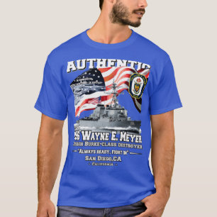 USS Wayne E Meyer DDG108 Zerstörer Veteranen T-Shirt