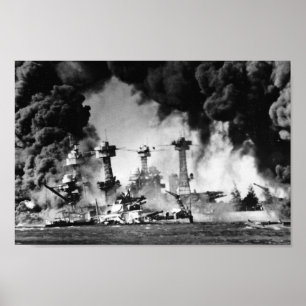 USS West Virginia am Pearl Harbor Poster