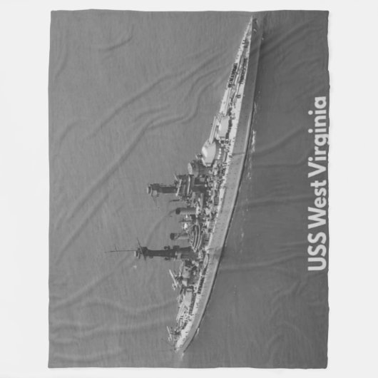 USS WEST VIRGINIA FLEECEDECKE (Vorderseite)