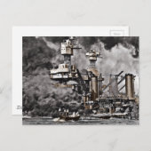 USS West Virginia Postkarte (Vorne/Hinten)