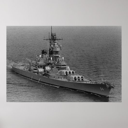 USS Wisconsin (BB-64) Poster (Vorne)