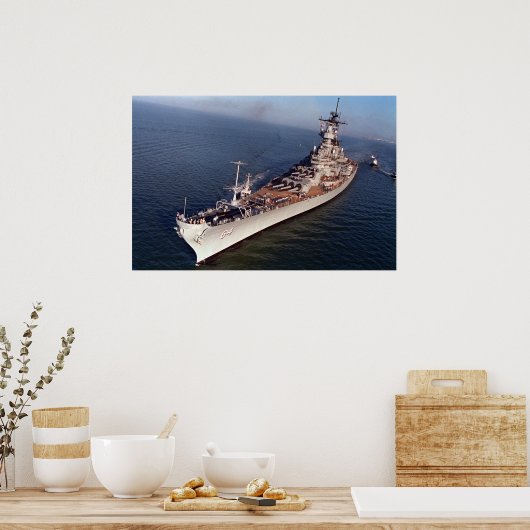 USS Wisconsin (BB-64) Poster (Küche)