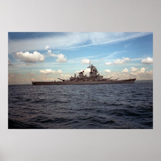USS Wisconsin (BB-64) Poster (Vorne)