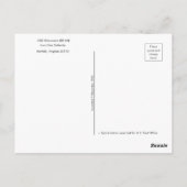 USS Wisconsin (BB-64) Postkarte (Rückseite)