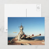 USS Wisconsin (BB-64) Postkarte (Vorne/Hinten)