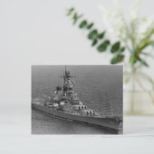 USS Wisconsin (BB-64) Postkarte (Stehend Vorderseite)
