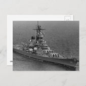 USS Wisconsin (BB-64) Postkarte (Vorne/Hinten)