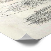 USS Wisconsin Blueprint Poster (Ecke)