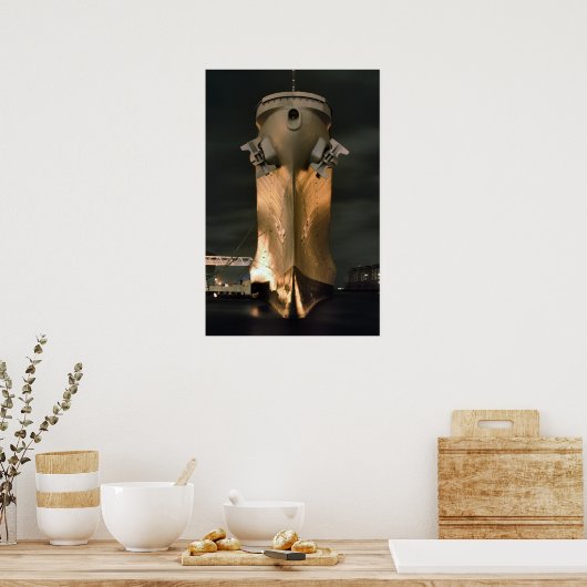 USS Wisconsin Poster (Küche)