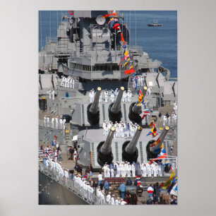USS Wisconsin Poster
