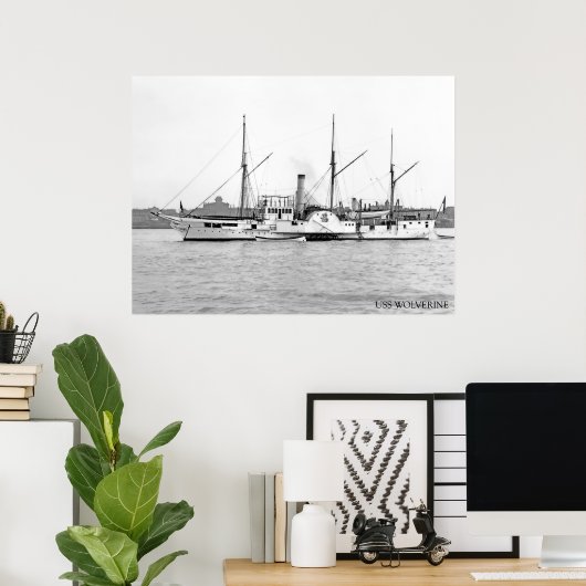 USS Wolverine Poster (Heimbüro)