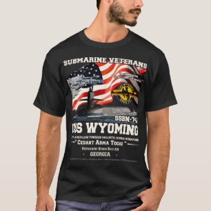 USS Wyoming SSBN742 U-Boot-Veteranen T-Shirt