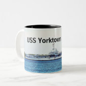 USS Yorktown Coffee Tasse (Vorderseite Links)