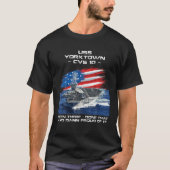 USS Yorktown CVS-10 Aircraft Carrier Veteran USA F T-Shirt (Vorderseite)