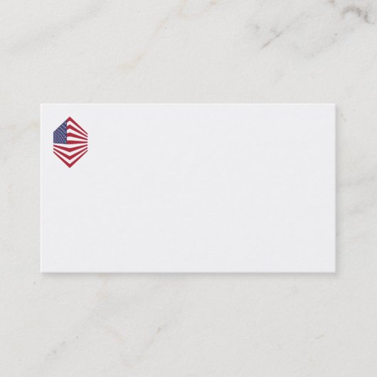 USsa Flag Corner Business Cards Visitenkarte (Vorderseite)