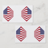 USsa Flag Corner Business Cards Visitenkarte (Vorne/Hinten)