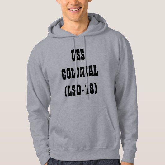 USSCOLONIAL (LSD-18) HOODIE (Vorderseite)