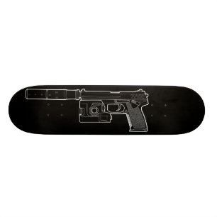 USSOCOM KENNZEICHEN 23 schwarzes Skateboard