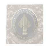 USSOCOM-Symbol Notizblock (Vorderseite)