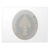 USSOCOM-Symbol Notizblock (Vorderseite)