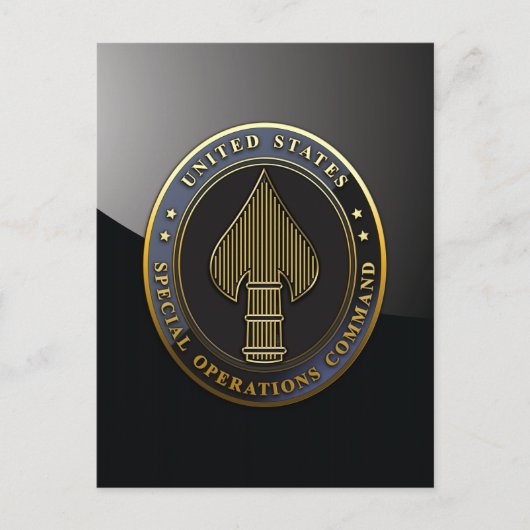 USSOCOM-Symbol Postkarte (Vorderseite)