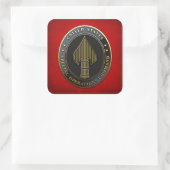 USSOCOM-Symbol Quadratischer Aufkleber (Tasche)
