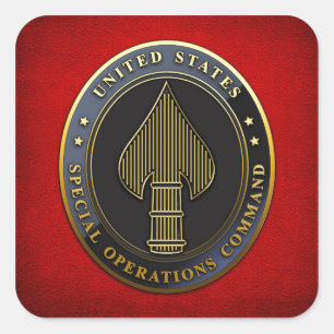 USSOCOM-Symbol Quadratischer Aufkleber