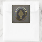 USSOCOM-Symbol Quadratischer Aufkleber (Tasche)